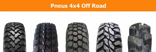 Tipos de pneus 4x4 Off Road.