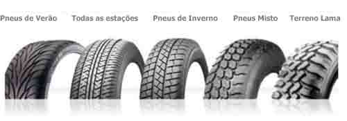 Tipos de pneus.